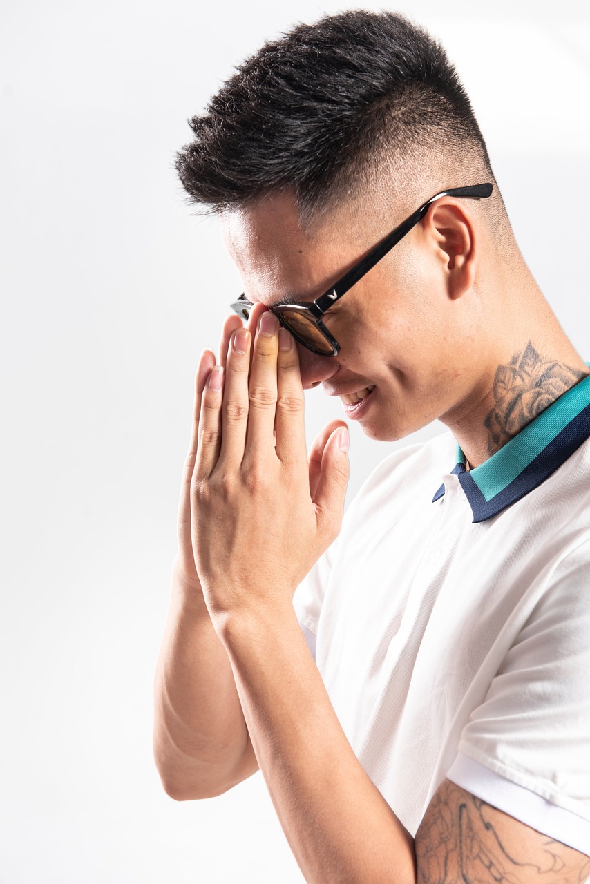 man, happy, portrait, smile, gesture, haircut, hairstyle, pose